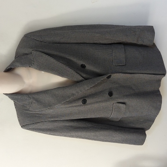 Zara Double Oversized Breasted Checkered Blazer XS - Picture 4 of 16